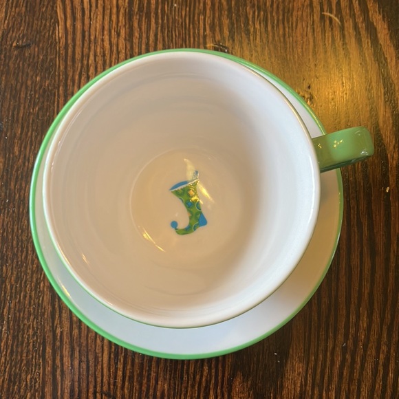 Cute 2006 Starbucks Holiday Mug and Saucer Set - Picture 2 of 8